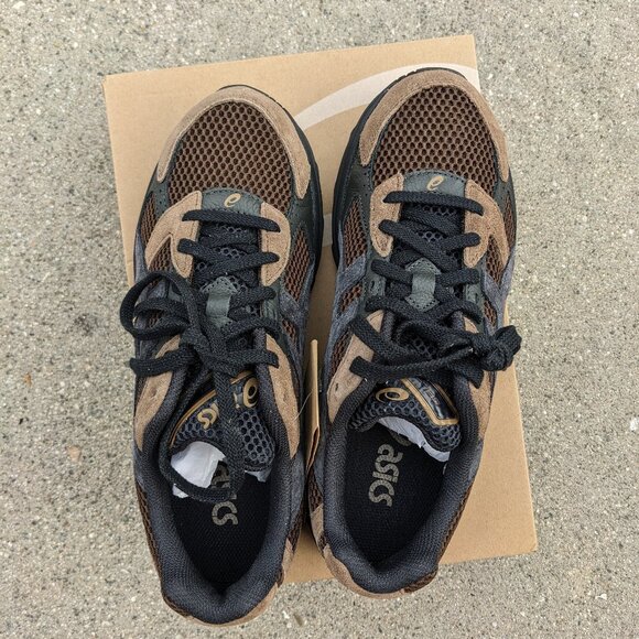 ASICS 1130 Dark Brown Suede Midnight 9.5 New! gel kayano kinetic ds japan nyc